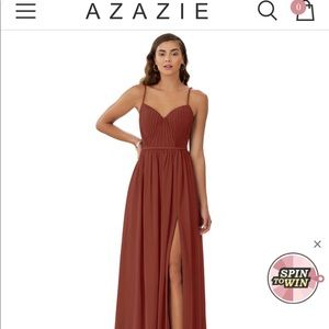 Azazie Zuma Terracotta Bridesmaid Dress